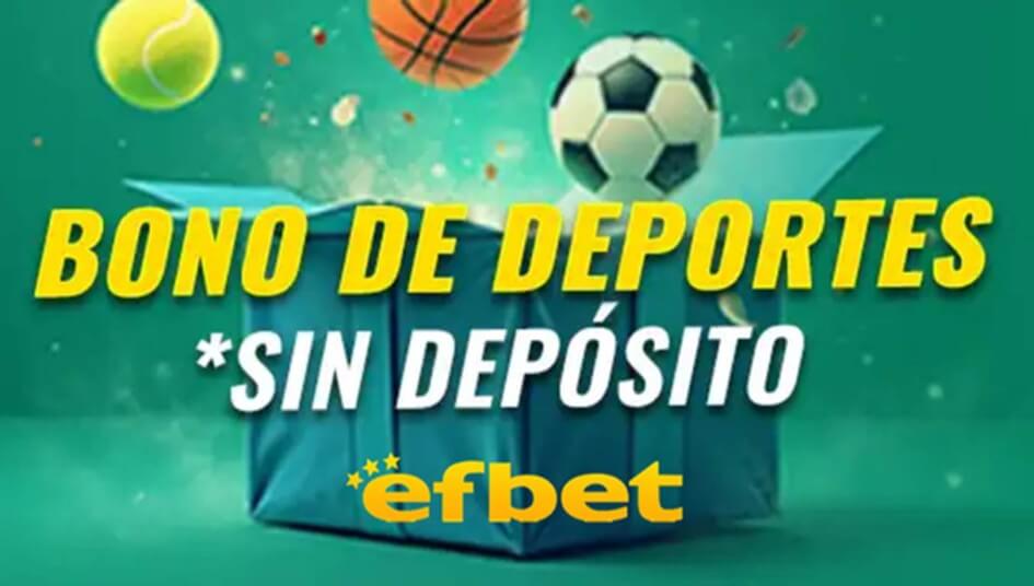 Mejores casas de apuestas con bono de 10€ sin depósito: Efbet 