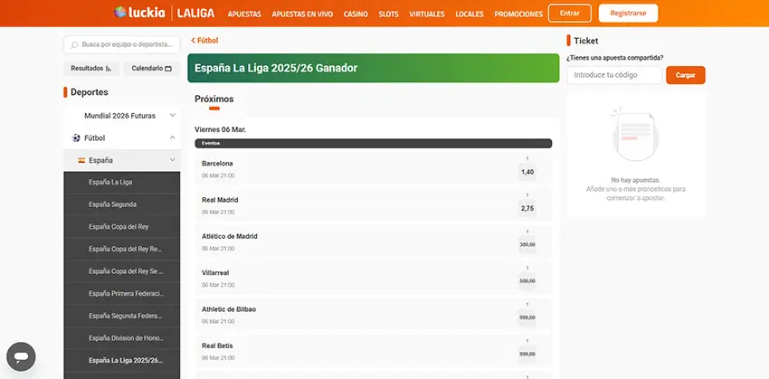 Luckia - Campeón de LaLiga