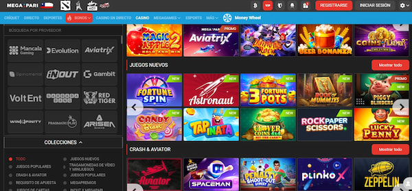 Megapari - Tragamonedas gratis casinos online de Chile