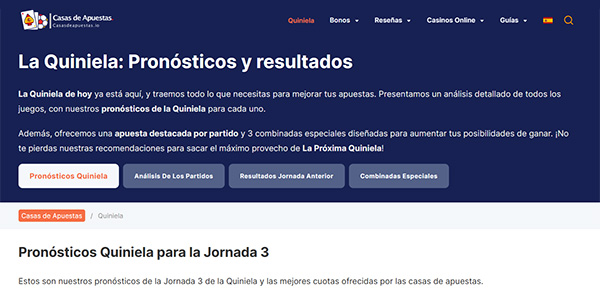 Nuestros Análisis de La Quiniela