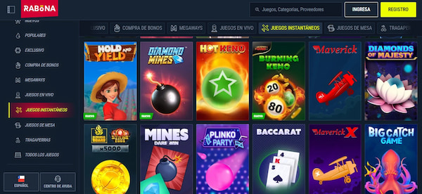 Rabona - Juegos de crash casinos online de Chile 2025
