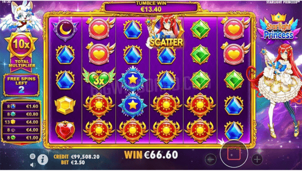 Funciones Clave de Starlight Princess: Scatter Pays 