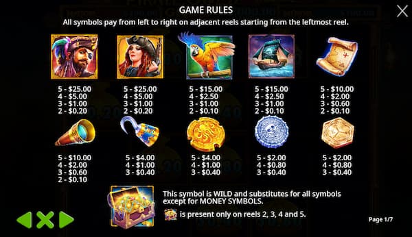 Simbolos Pirate Gold Deluxe