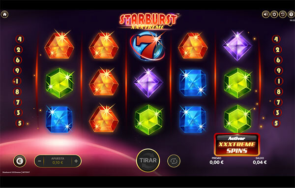 10 Tragaperras Más Recomendadas para Ganar Dinero Real: Starburst XXXtreme