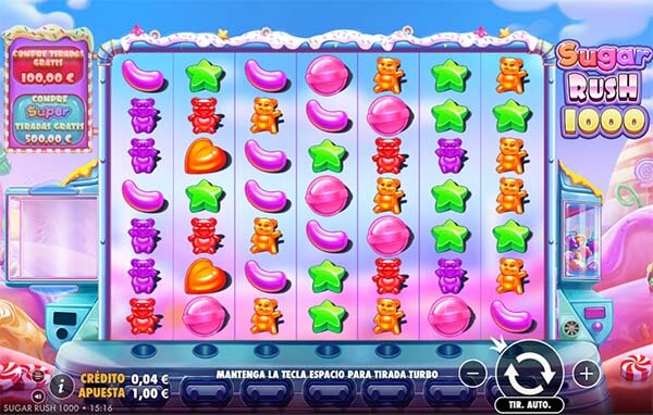 10 Tragaperras Más Recomendadas para Ganar Dinero Real: Sugar Rush 1000