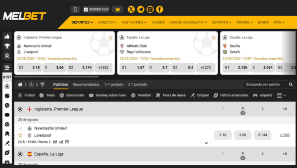 Apuestas doble oportunidad Melbet Chile
