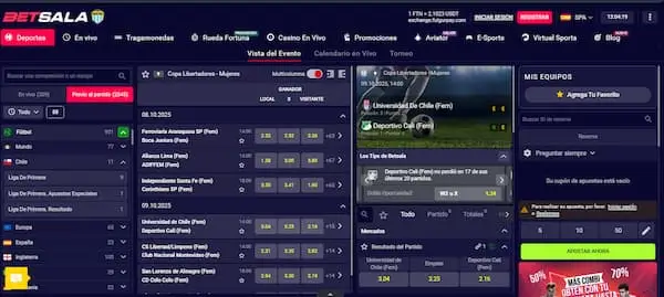 Top Casas de Apuestas con Transferencia Bancaria en Chile: Betsala