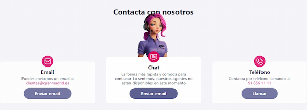 Atención al cliente del Casino Gran Madrid