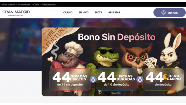 Casino Gran Madrid - Bono sin Deposito + Bienvenida