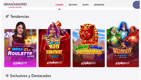 Casino Gran Madrid Homepage