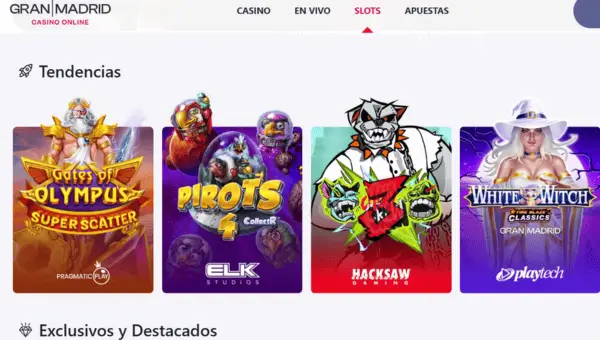 Página principal del Gran madrid casino españa