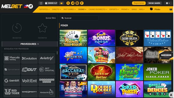 Mejores Casinos para Jugar Póker en Chile: Melbet