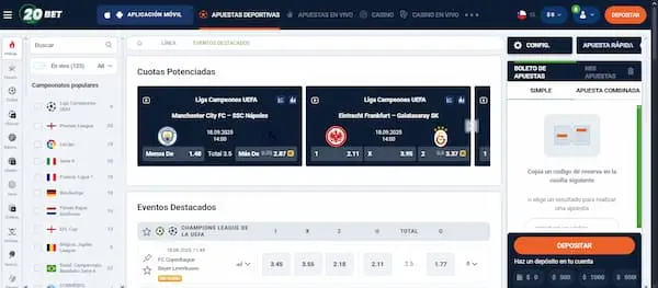 Mejores Casas de Apuestas para Pagar con Tarjetas de Crédito: 20Bet