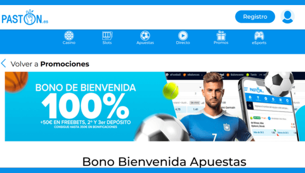Paston ES -Bono de Bienvenida
