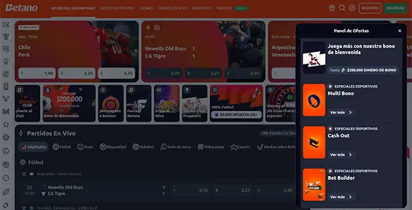 Casas de Apuestas en Chile con los Mejores Requisitos para sus Bonos: Betano