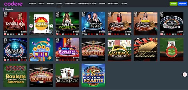 Mejores casinos para jugar Ruleta Francesa en España: Codere Casino