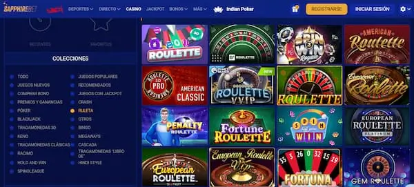 Mejores Casinos para Jugar ruleta online Gratis en Chile: Sapphirebet