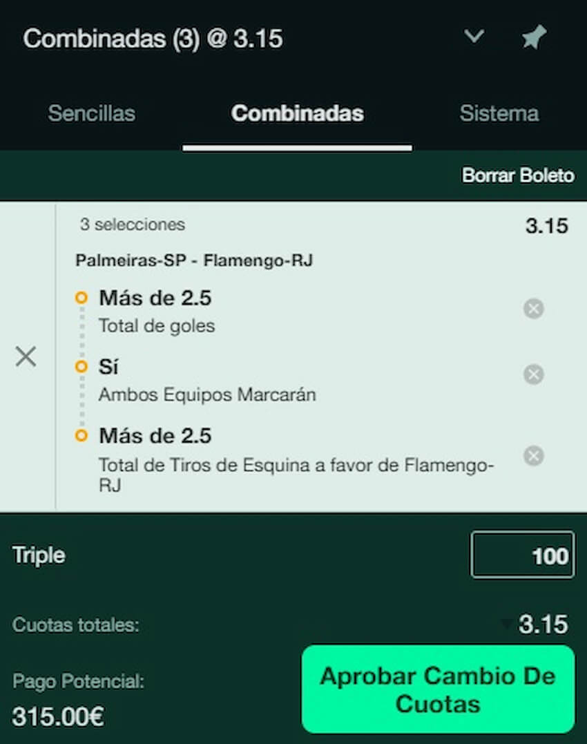 Apuesta creada para la Final de la Copa Libertadores 2025