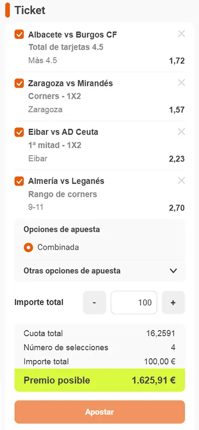 Combinada 1 - LaLiga Hypermotion Jornada 34