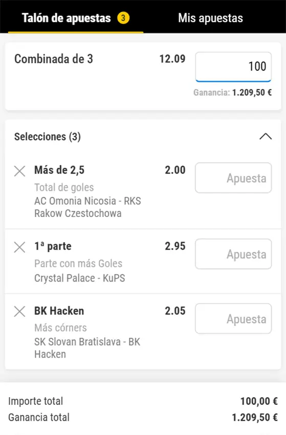 Conference League - Jornada 6 - Combinada 1