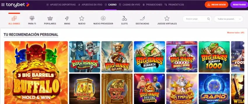 Top 5 de Casinos Online de España: Tonybet