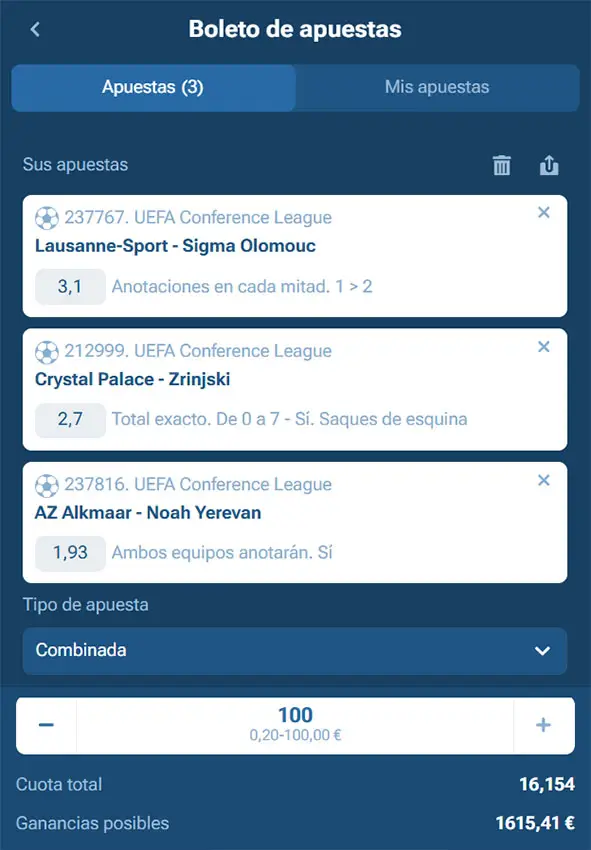 Play-offs Conference Vuelta - Combinada 3