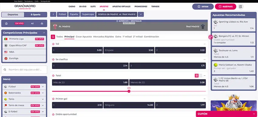 Combinada 2 Semifinal Supercopa: Gran Madrid
