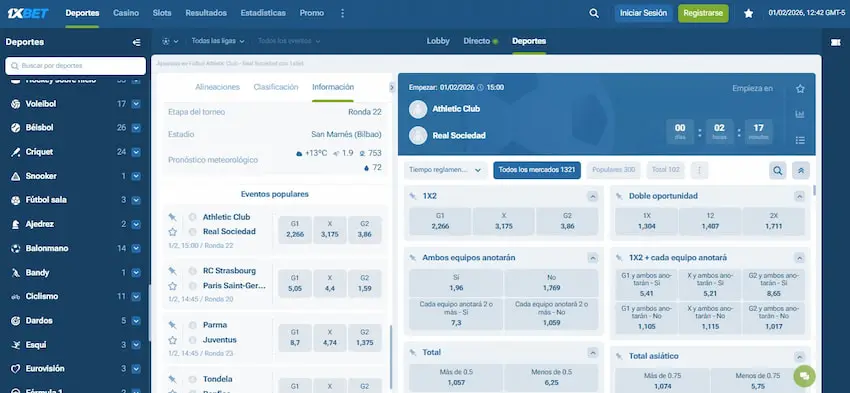 1xBet - Deportivo Alavés vs Real Sociedad