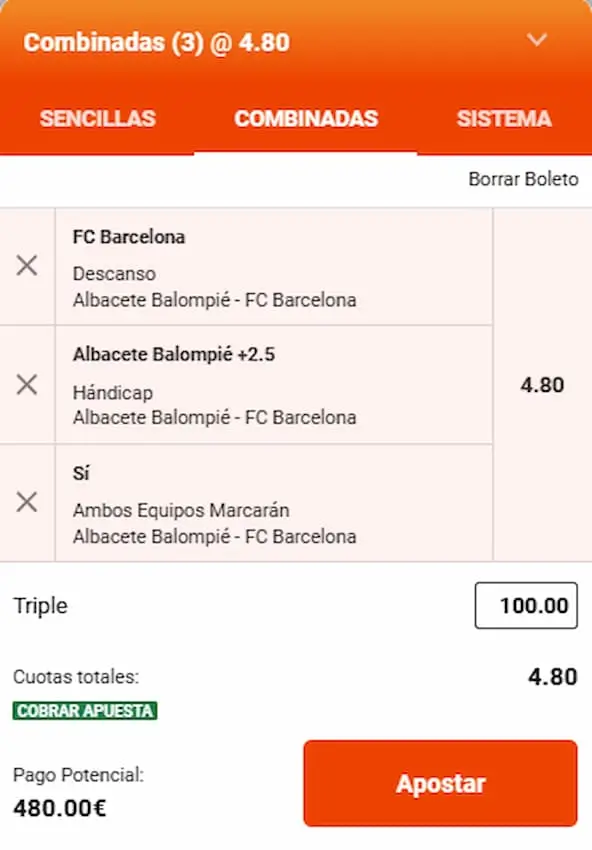 Albacete vs. Barcelona Cuartos de Final de la Copa del Rey combinada 2