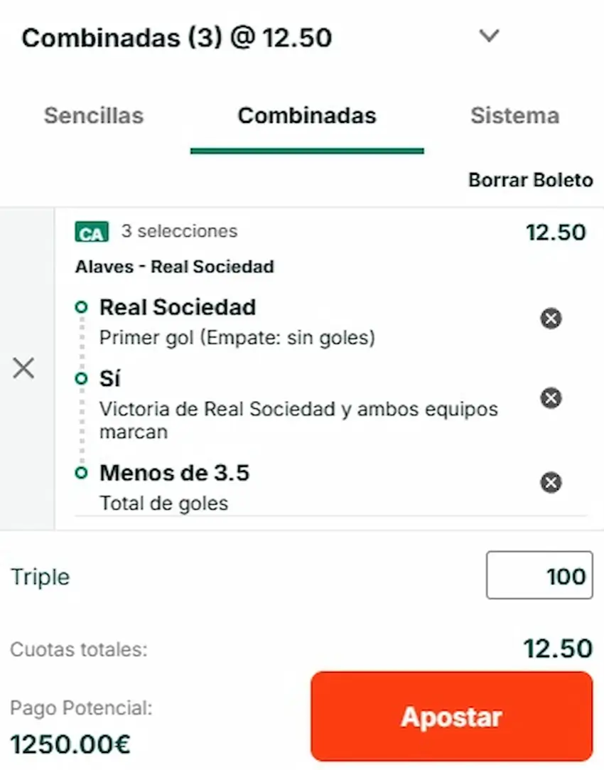 Combinada 1 - Deportivo Alavés vs Real Sociedad