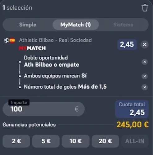 Combinada 2 - Athletic club - Real Sociedad (Semifinales de la Copa del Rey)