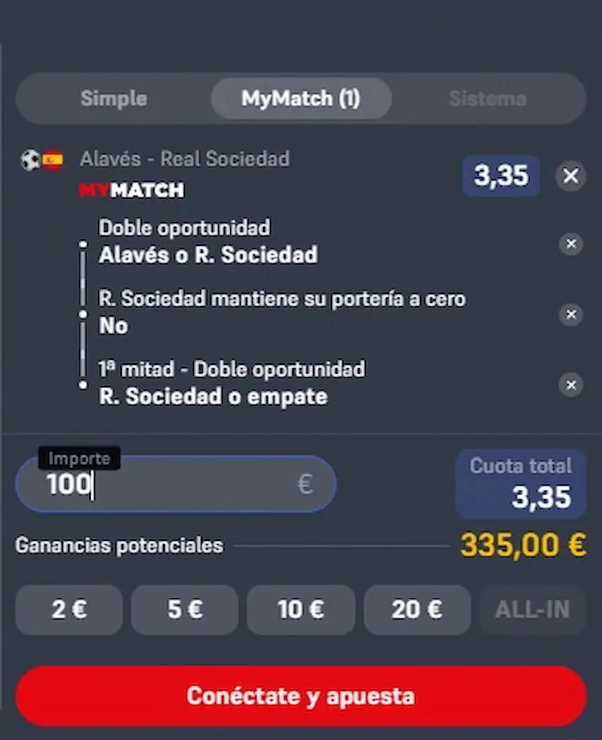 Combinada 2 - Deportivo Alavés vs Real Sociedad
