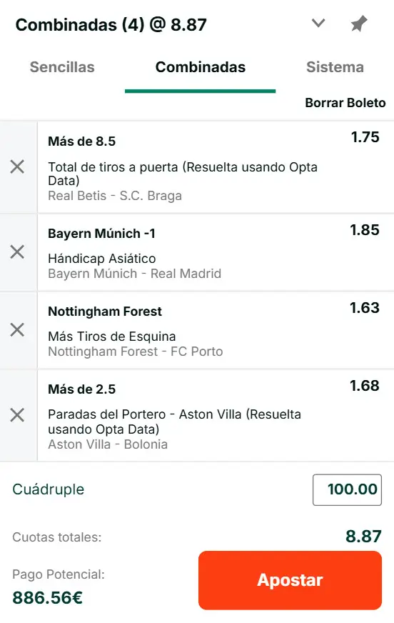 Combinada 2 - Quiniela 56