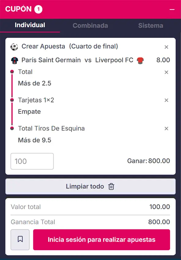 PSG vs Liverpool Combinada 1