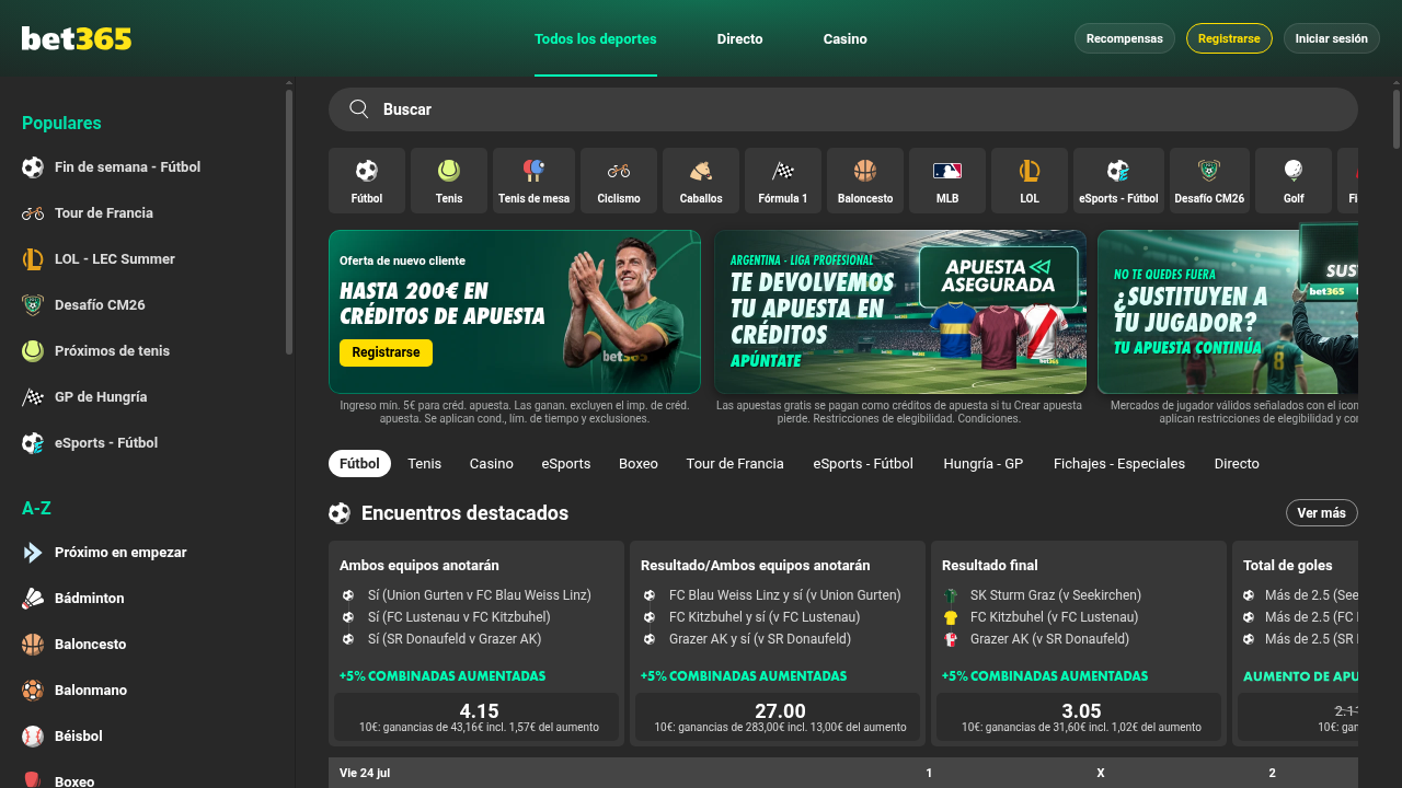 Bet365 - apuestas deportivas