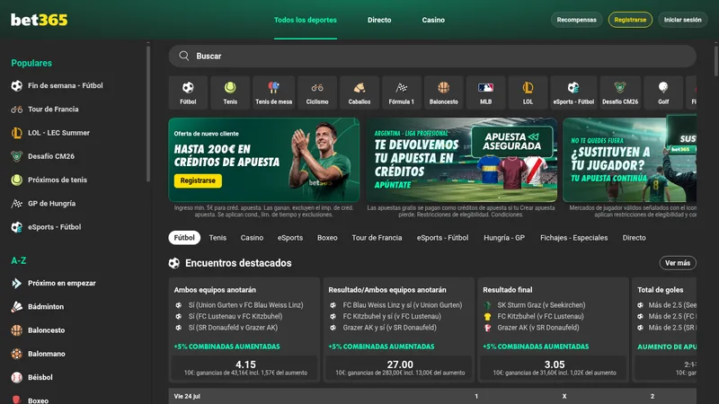Bet365 - apuestas deportivas
