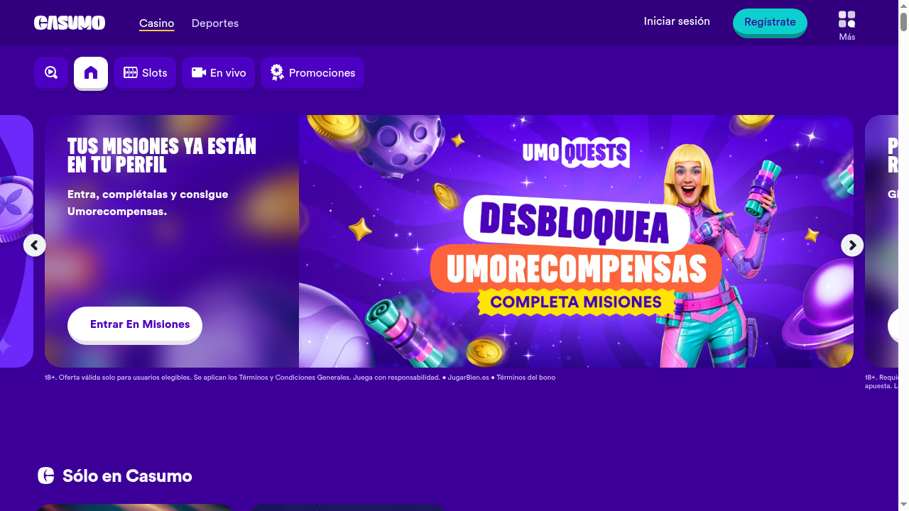 Slots de Relax Gaming en Casumo