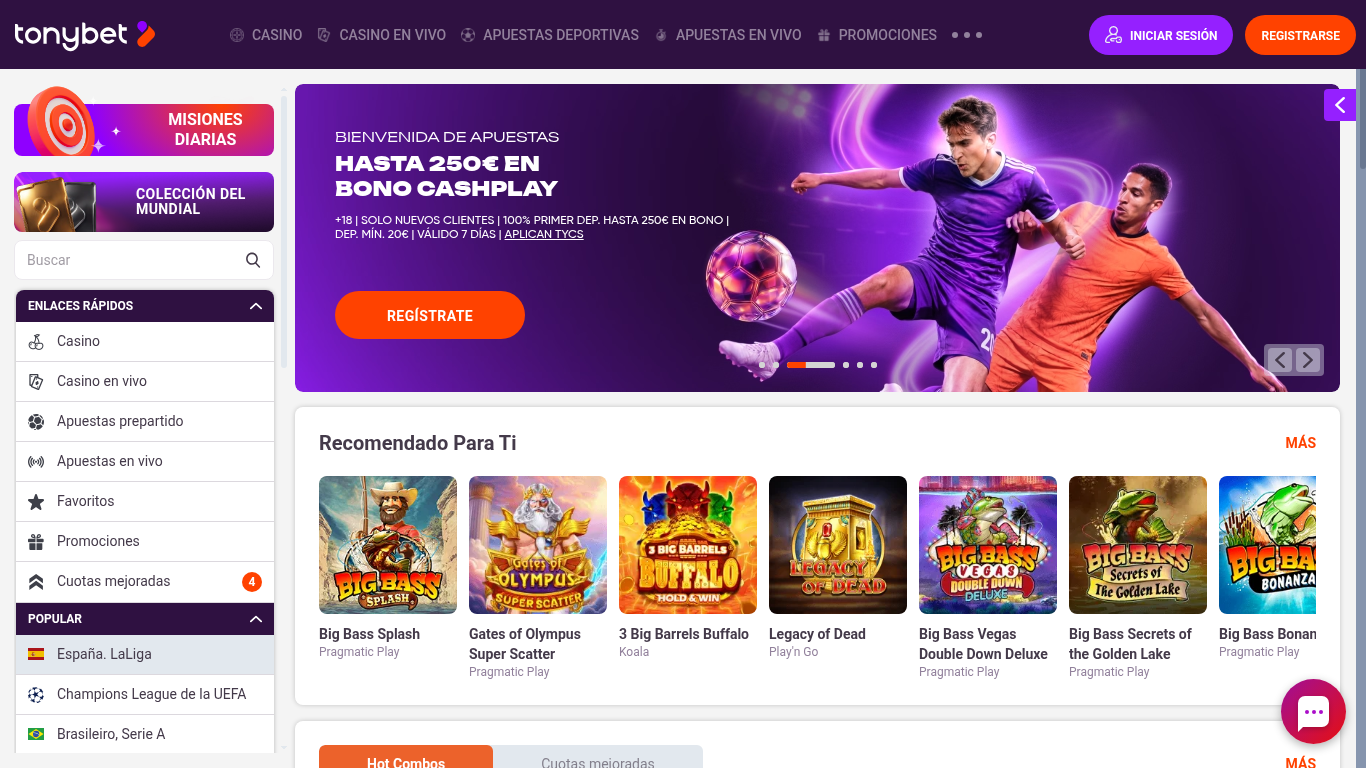 Plinko y juegos crash en Tonybet