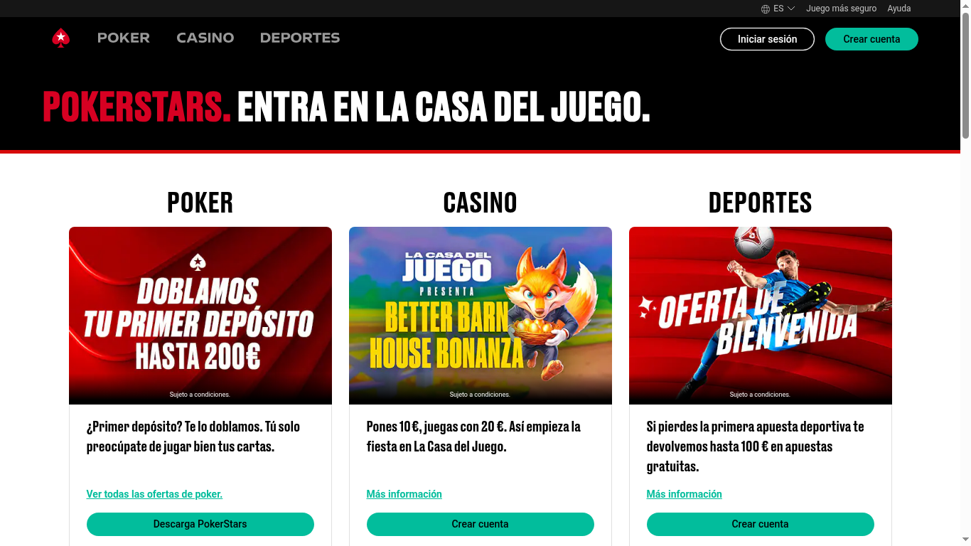 PokerStars póker online en España