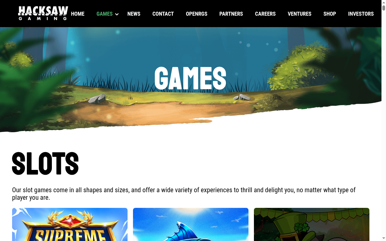 Sección de tragaperras online en un casino