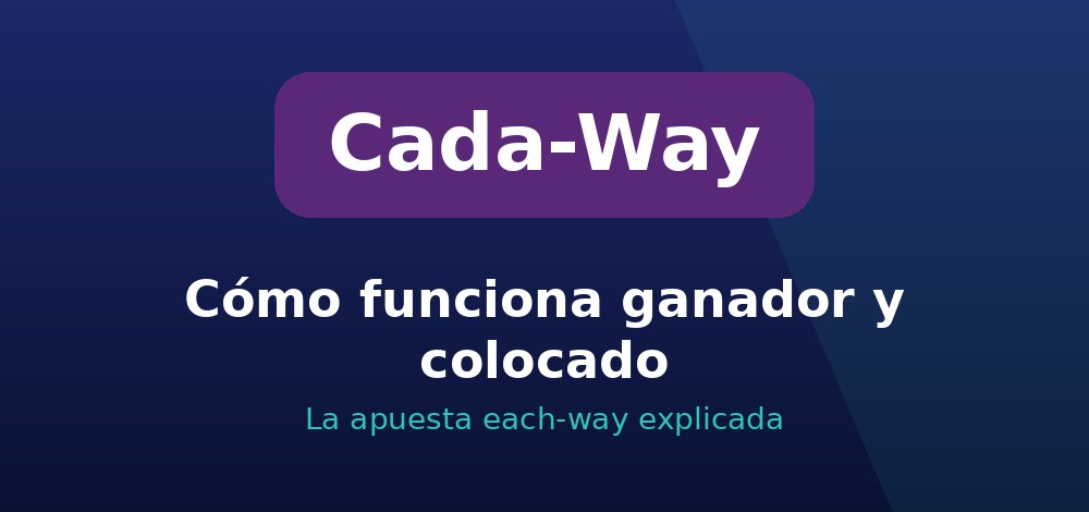 Cómo funcionan las apuestas each-way de ganador y colocado en Chile