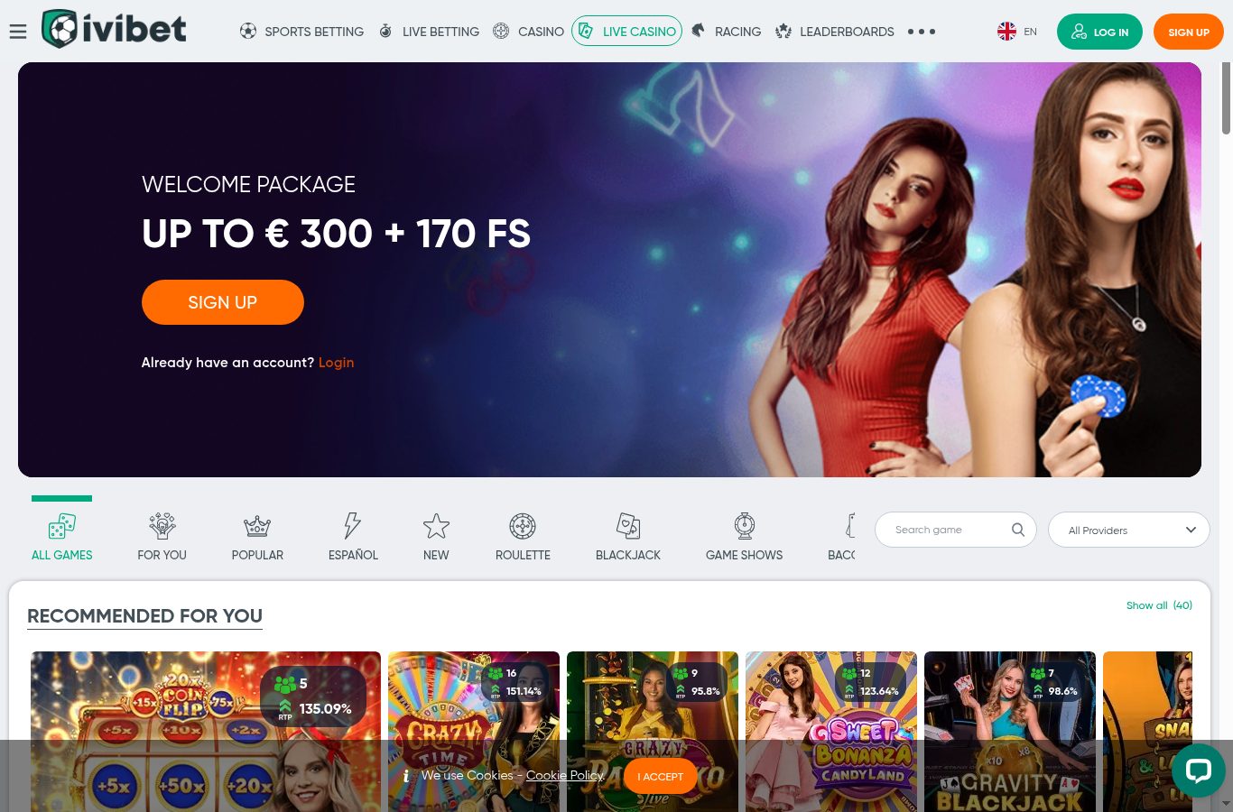 Casino en vivo de IviBet visto desde Paraguay (agosto 2026)