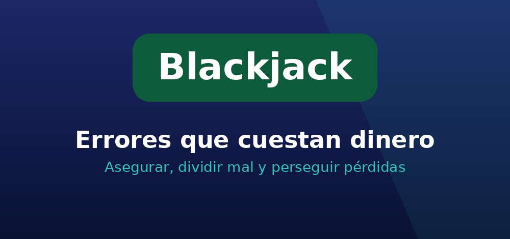 Errores comunes que cuestan dinero al jugar al blackjack