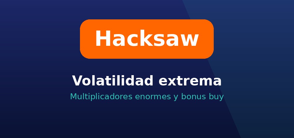 Volatilidad extrema de Hacksaw Gaming: multiplicadores enormes y bonus buy