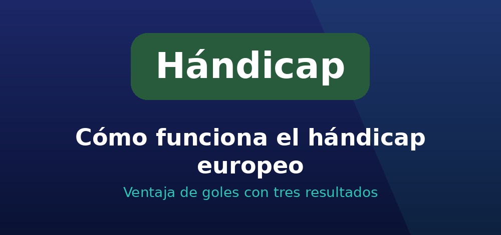 Cómo funciona el hándicap europeo en las apuestas desde Chile
