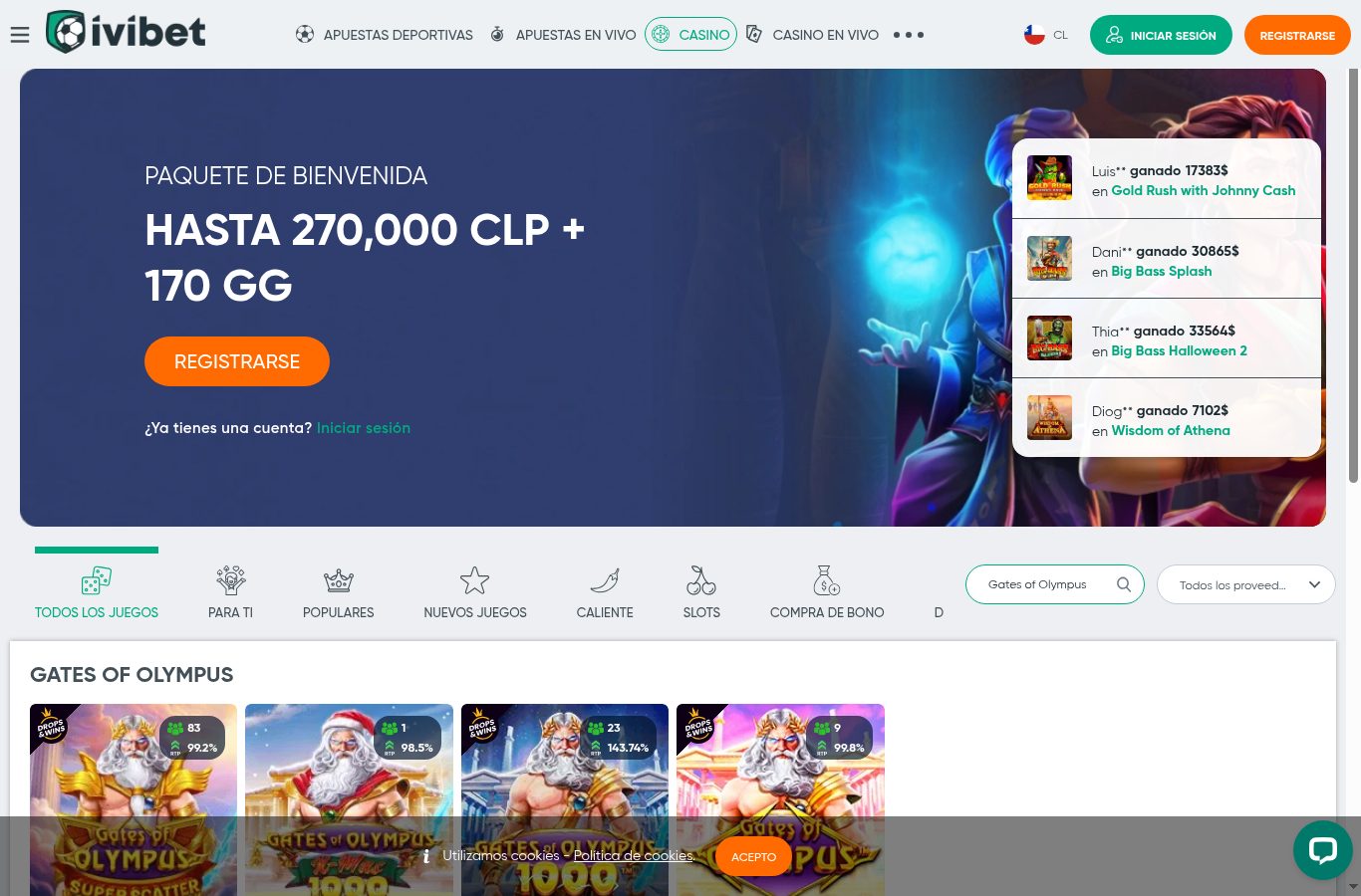 Búsqueda de juegos populares en el casino de Ivibet (agosto 2026)