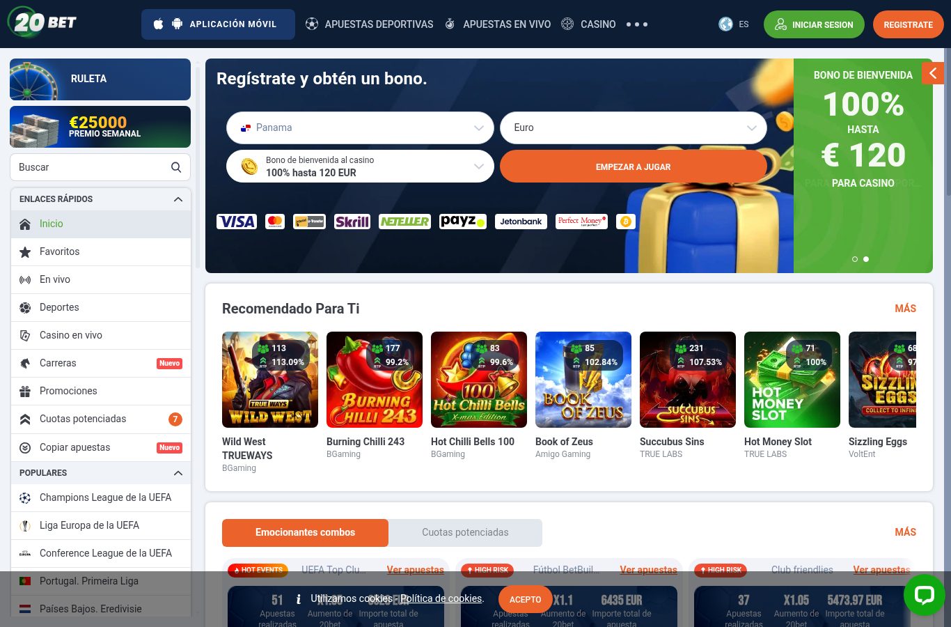 Métodos de pago y sellos de 20Bet vistos desde Panamá (agosto 2026)