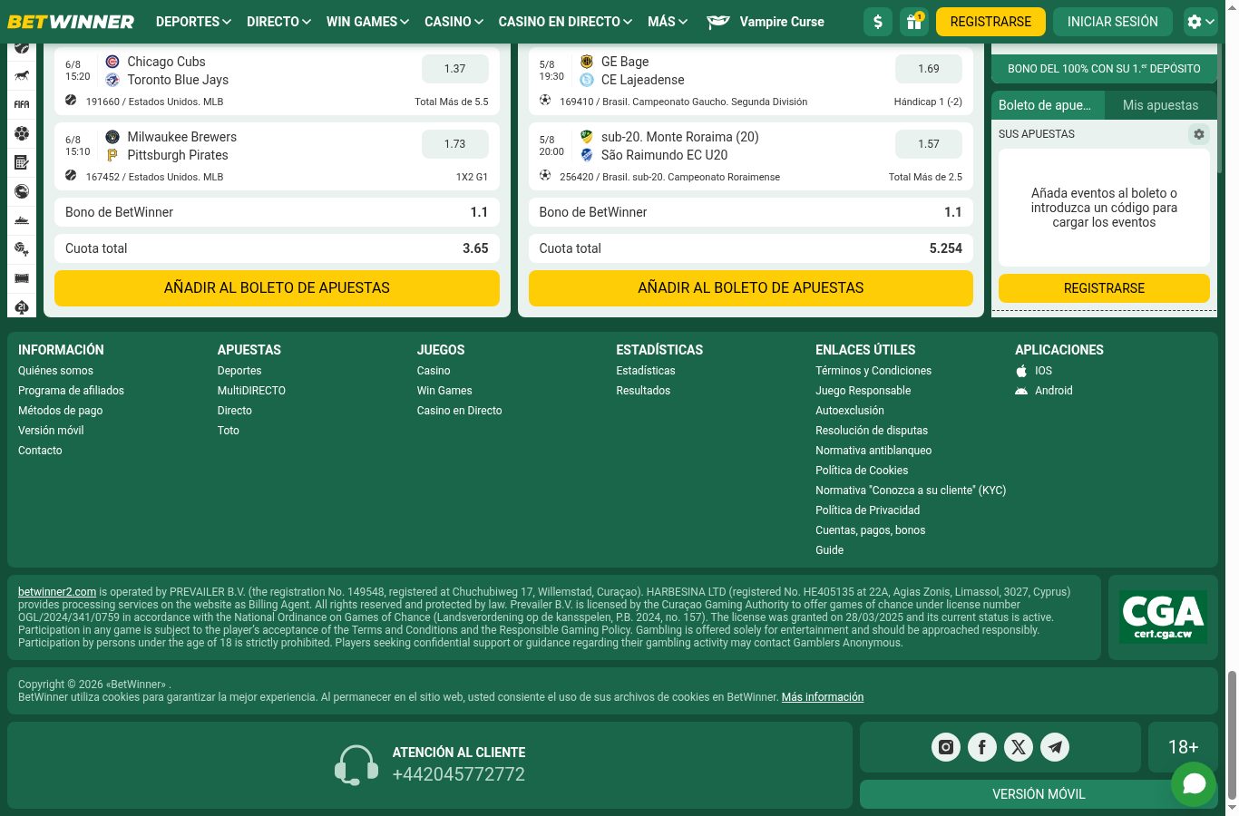 Métodos de pago y sellos de BetWinner vistos desde Paraguay (agosto 2026)