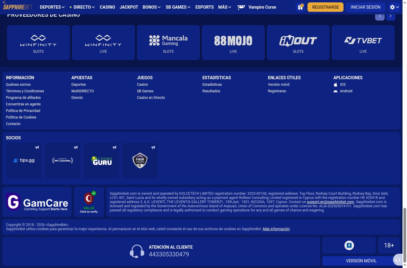 Métodos de pago y sellos de SapphireBet vistos desde Perú (agosto 2026)