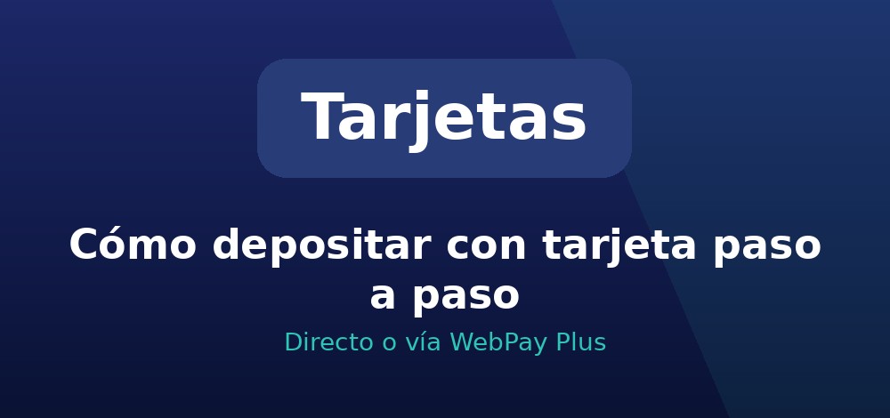 Cómo depositar con tarjeta de crédito paso a paso en casas de apuestas de Chile